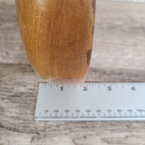 Vintage Single Wolverine Dowel Works Wood Bowl 5.5 Hand Lathed Grand Rapids 821 - Picture 8 of 9